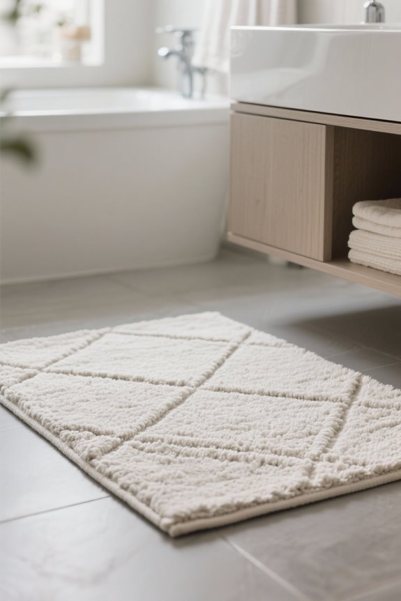 choosing cotton bathroom rugs