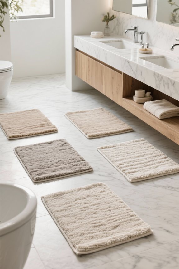 cotton bathroom rugs selection