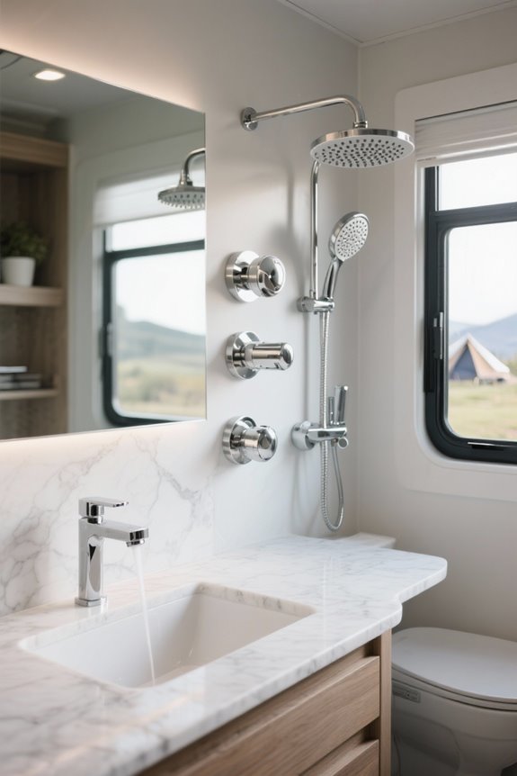 luxurious rv shower heads