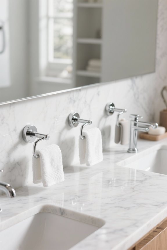 stylish and organized towel holders