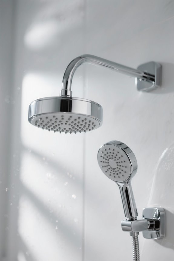 stylish durable chrome shower heads