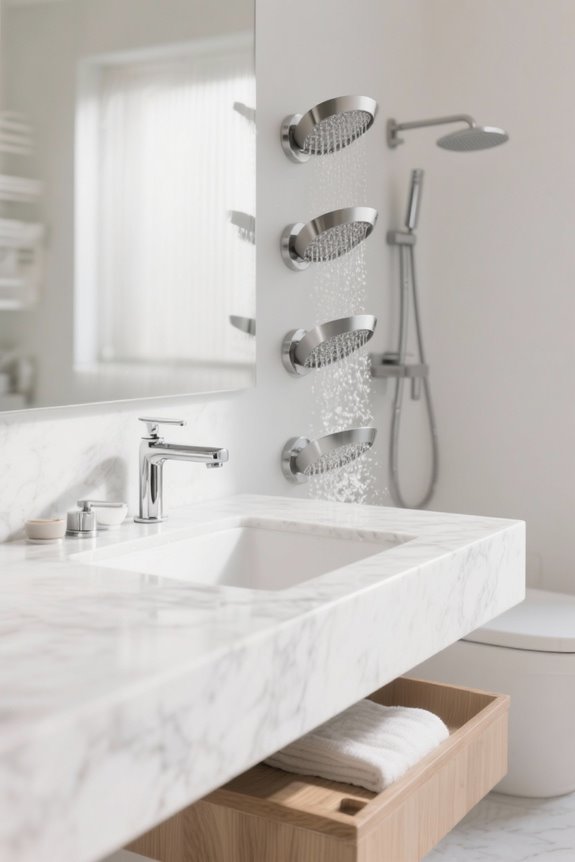 stylish shower splash guards