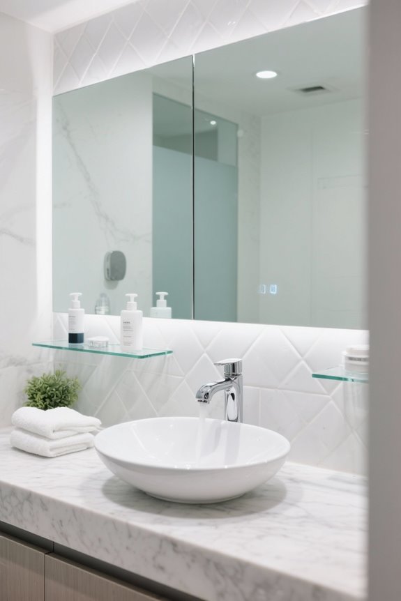 systematic mirror cleaning process