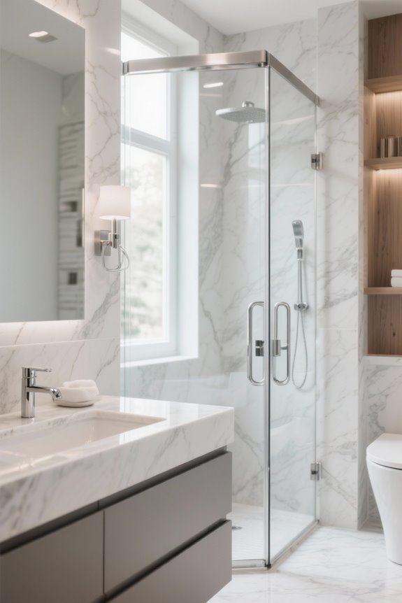 top bi fold shower doors