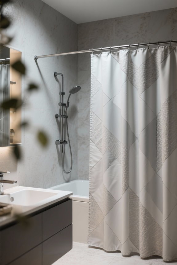 waterproof shower curtain selection